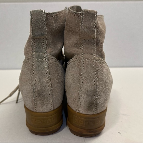 Sorel Evie Lace Up Wedge Ankle Boots Size 8.5 - Picture 2 of 10
